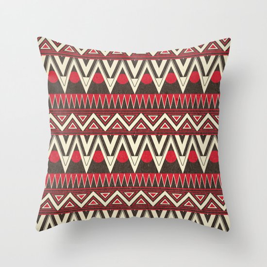 Tribal New World Throw Pillow