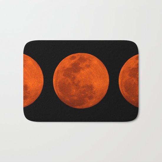 Orange Moon Bath Mat