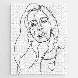 LINE ART FEMALE PORTRAITS II-I-I Jigsaw Puzzle