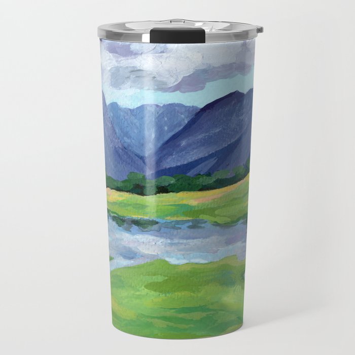 Mountain Lake in the Spring Art Print Travel Mug