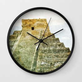 Chichen Itza pyramid Wall Clock