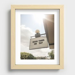 Good Times in Austin Recessed Framed Print