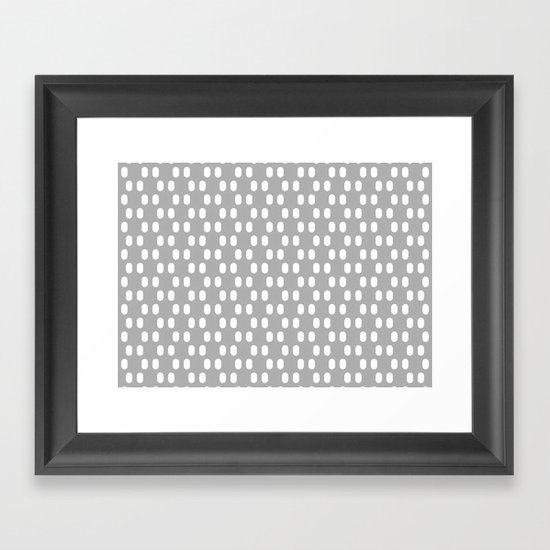 Aelbrecht Grey Pattern Framed Art Print