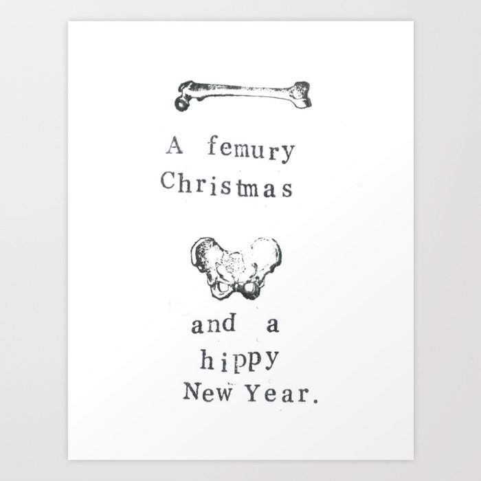 A Femury Christmas And A Hippy New Year Art Print