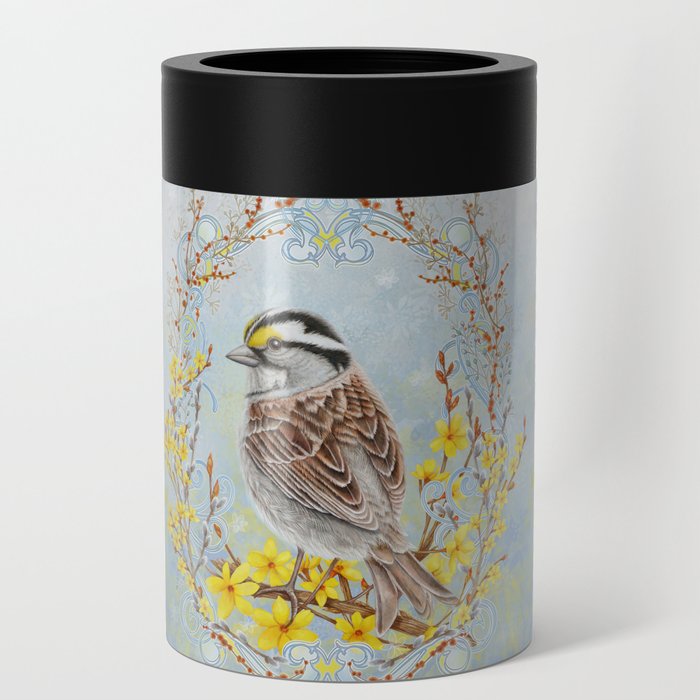 White Throated Sparrow  Can Cooler