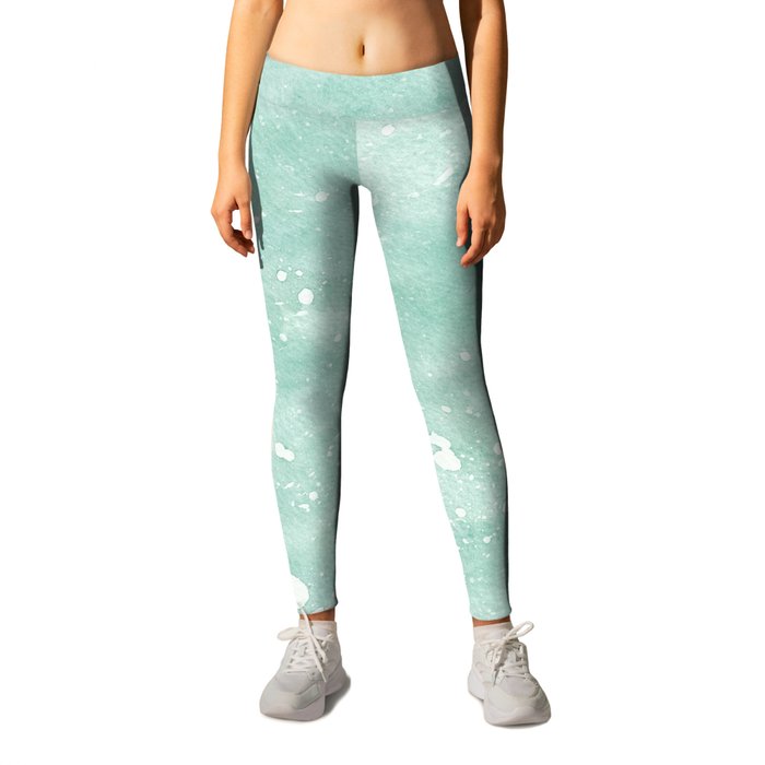 Seafoam top green leggings