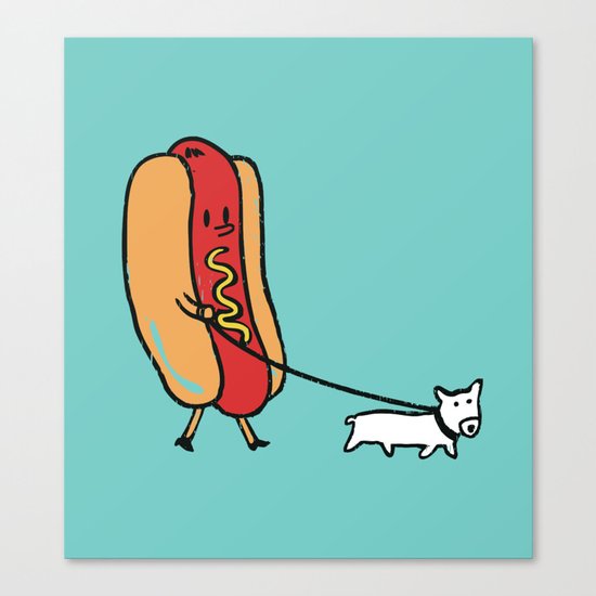 Double Dog Canvas Print