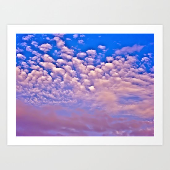 Strawberry Skies Art Print