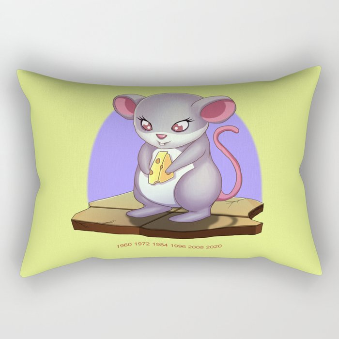 Year of the Rat Rectangular Pillow