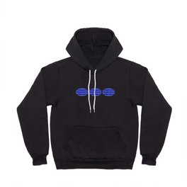Four Shades of Blue with White Squiggly Lines Hoody