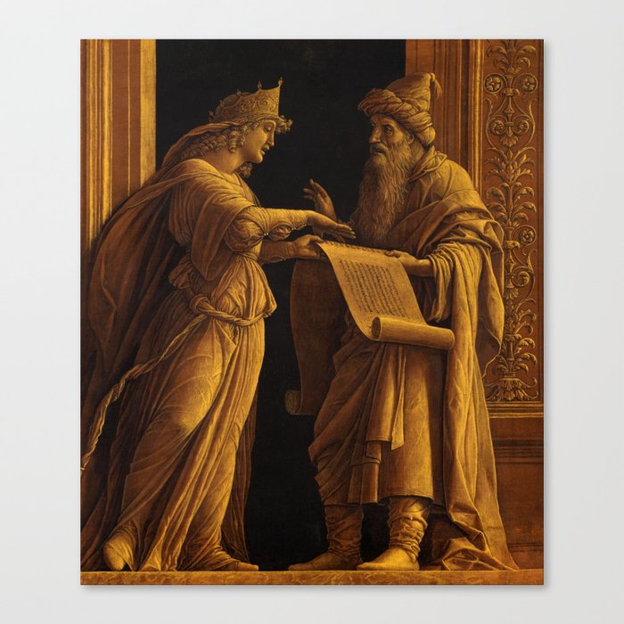 A Sibyl and a Prophet, 1495 by Andrea Mantegna Canvas Print