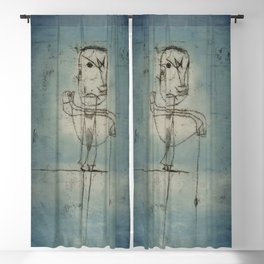 “The Angler” by Paul Klee Blackout Curtain