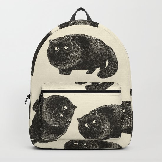 Black Persian Cat Backpack