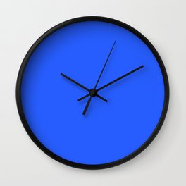 Neon Blue Wall Clock