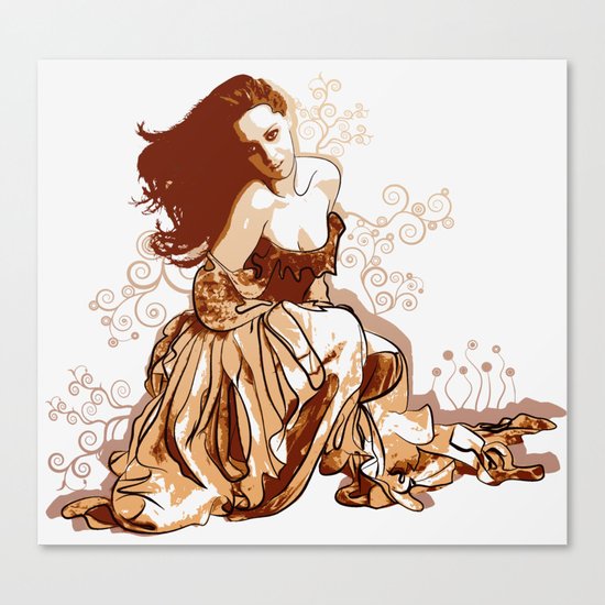 Princess In Rags Canvas Print