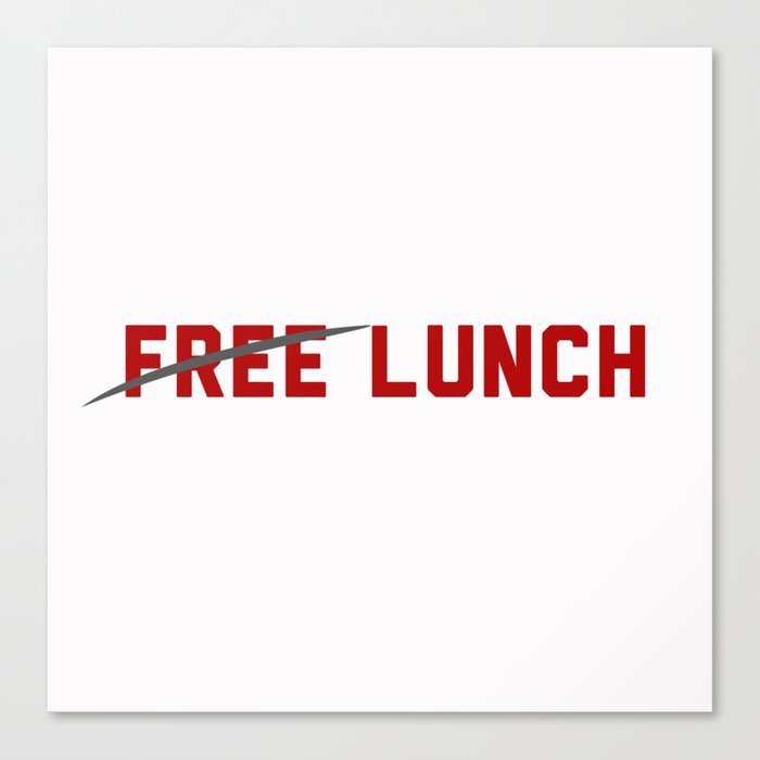 FREE LUNCH 3 Canvas Print