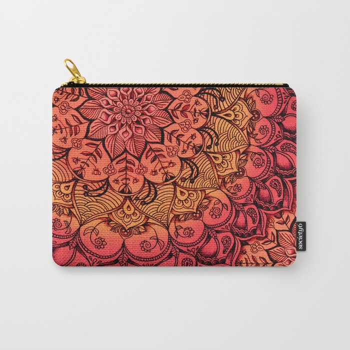 Ruby & Garnet Doodle Carry-All Pouch