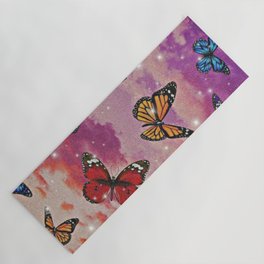 Whimsical Butterfly Aesthetic - Peaceful Portrait Yoga Mat