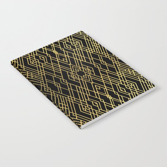 Art Deco Gold Notebook