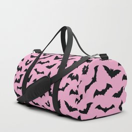 Pastel goth pink bats spooky Duffle Bag