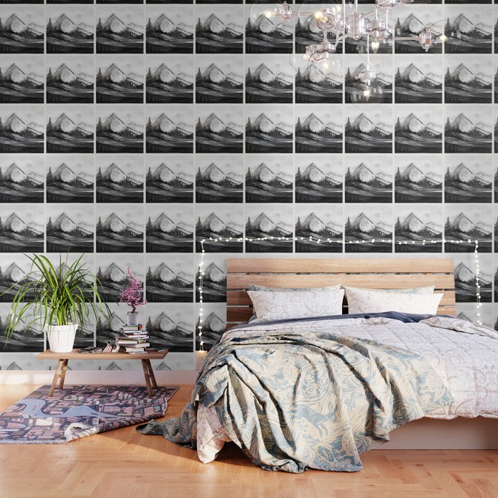 Black and white landscape 4 Wallpaper