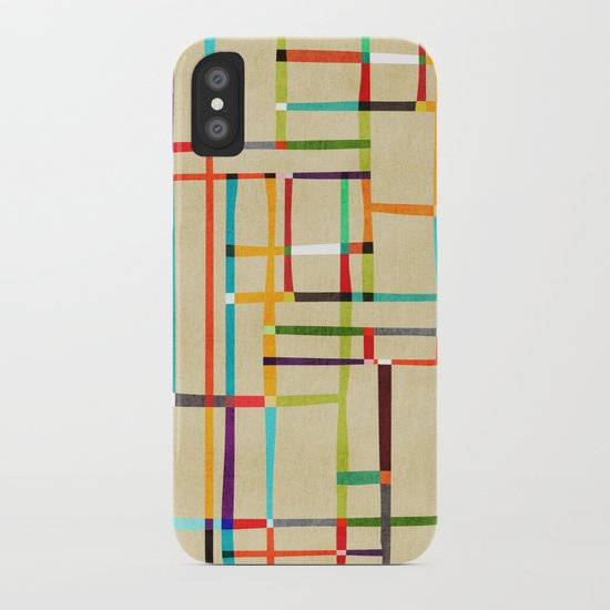 The map (after Mondrian) iPhone Case