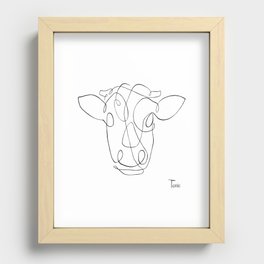One Line Drawing Recessed Framed Print