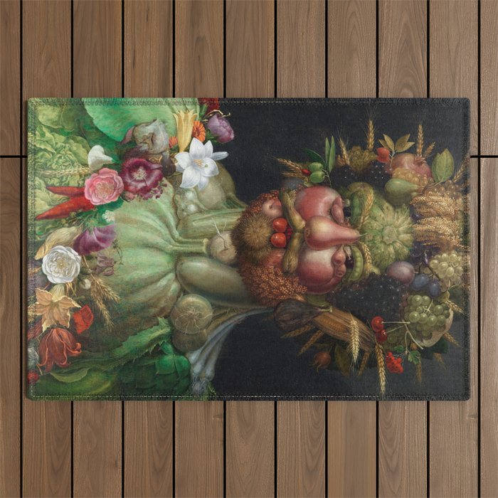 Vertumnus - Giuseppe Arcimboldo (1591) Outdoor Rug