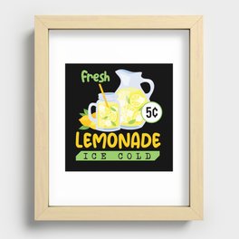 Fresh Lemonade Ice Cold Lemonade Recessed Framed Print