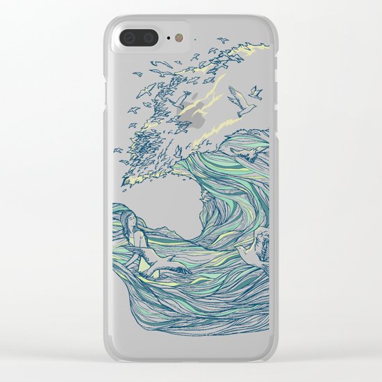 Ocean Breath Clear iPhone Case