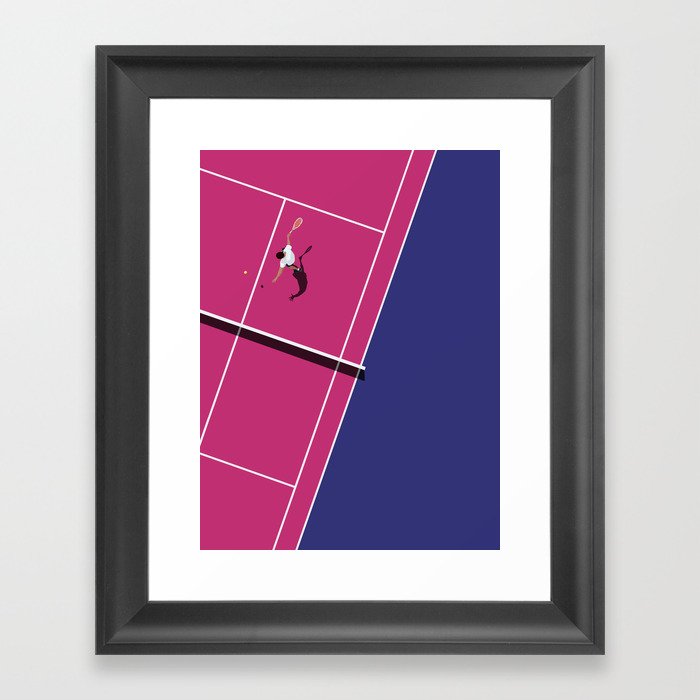 Tennis Vibes Framed Art Print