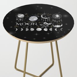 Occult Mystic Moon magic Side Table