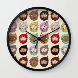 Beards Wall Clock