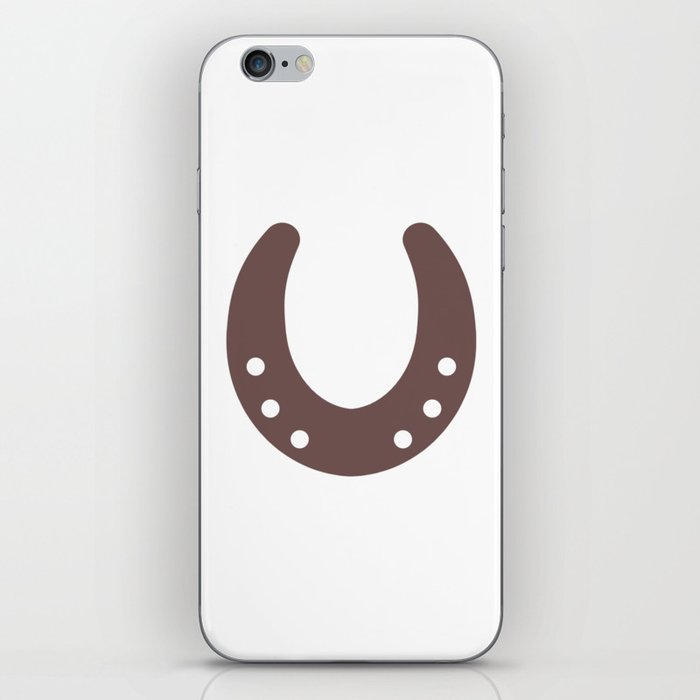 Horseshoe - silhouette for logo or pictogram.  iPhone Skin