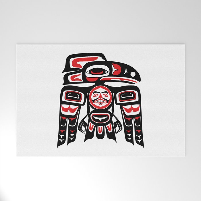 Raven Haida Native American Tlingit Art Alaska Welcome Mat