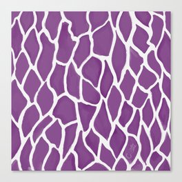 Bark Texture Purple Canvas Print