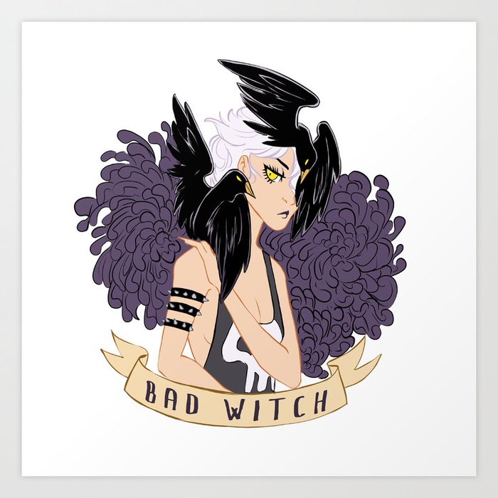 Bad Witch - Ravens Art Print