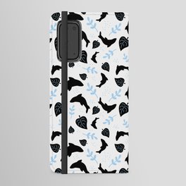 Floral Shark Pattern Android Wallet Case