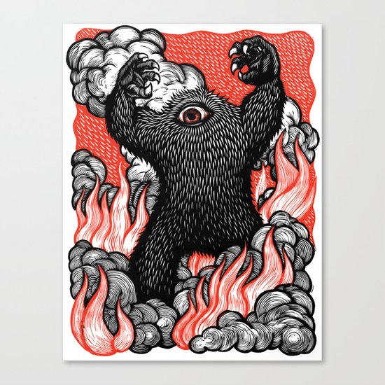 A Monster Is Born! Canvas Print