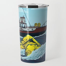 Jaws: Orca Illustration Travel Mug