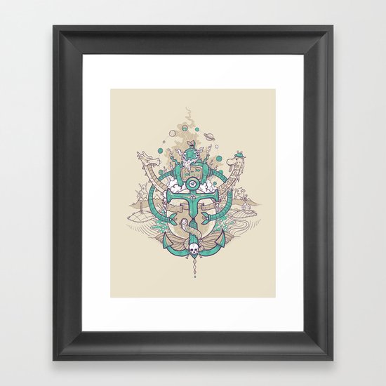 A happy caterpillar, amongst other things Framed Art Print