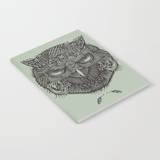 Warrior Owl Face Notebook