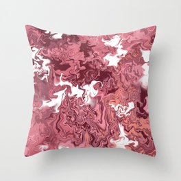 pinkish pattern Throw Pillow