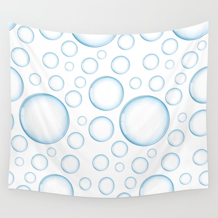 Pattern with Bubbles Wall Tapestry