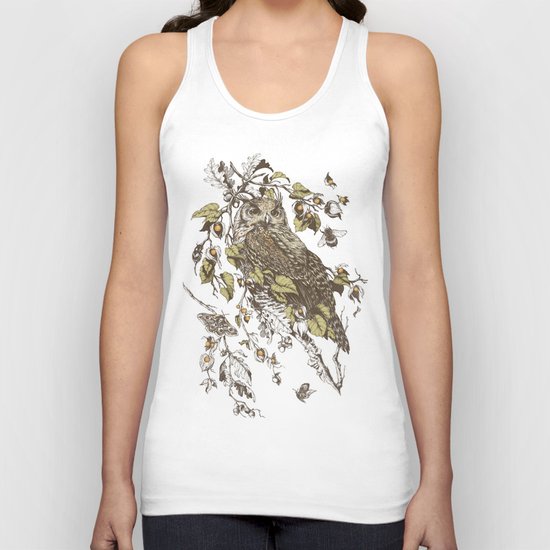 Great Horned Owl Unisex Tank Top
