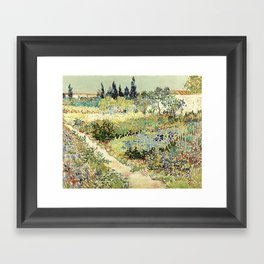 Vincent Van Gogh : Garden at Arles Framed Art Print