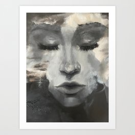 Calm in the storm Art Print