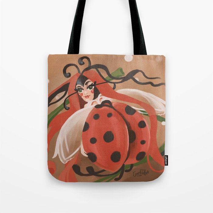 Ladybug tote bag store