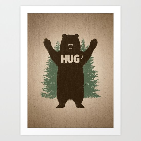 Bear Hug Art Print