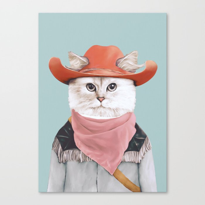 Rodeo Cat Canvas Print